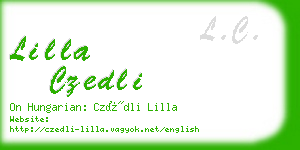 lilla czedli business card